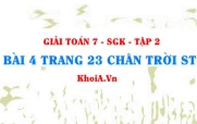 Bài 4 trang 23 Toán 7 Chân trời sáng tạo Tập 2